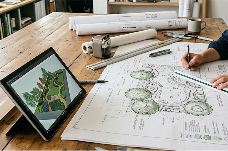 Landscape design plans